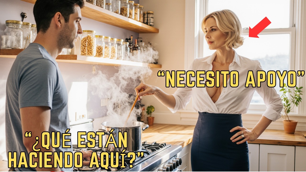 “El Padre Soltero REGRESÓ a Casa y Vio LO IMPOSIBLE… Su JEFA Limpiaba Su Casa con Cubeta y Trapo”