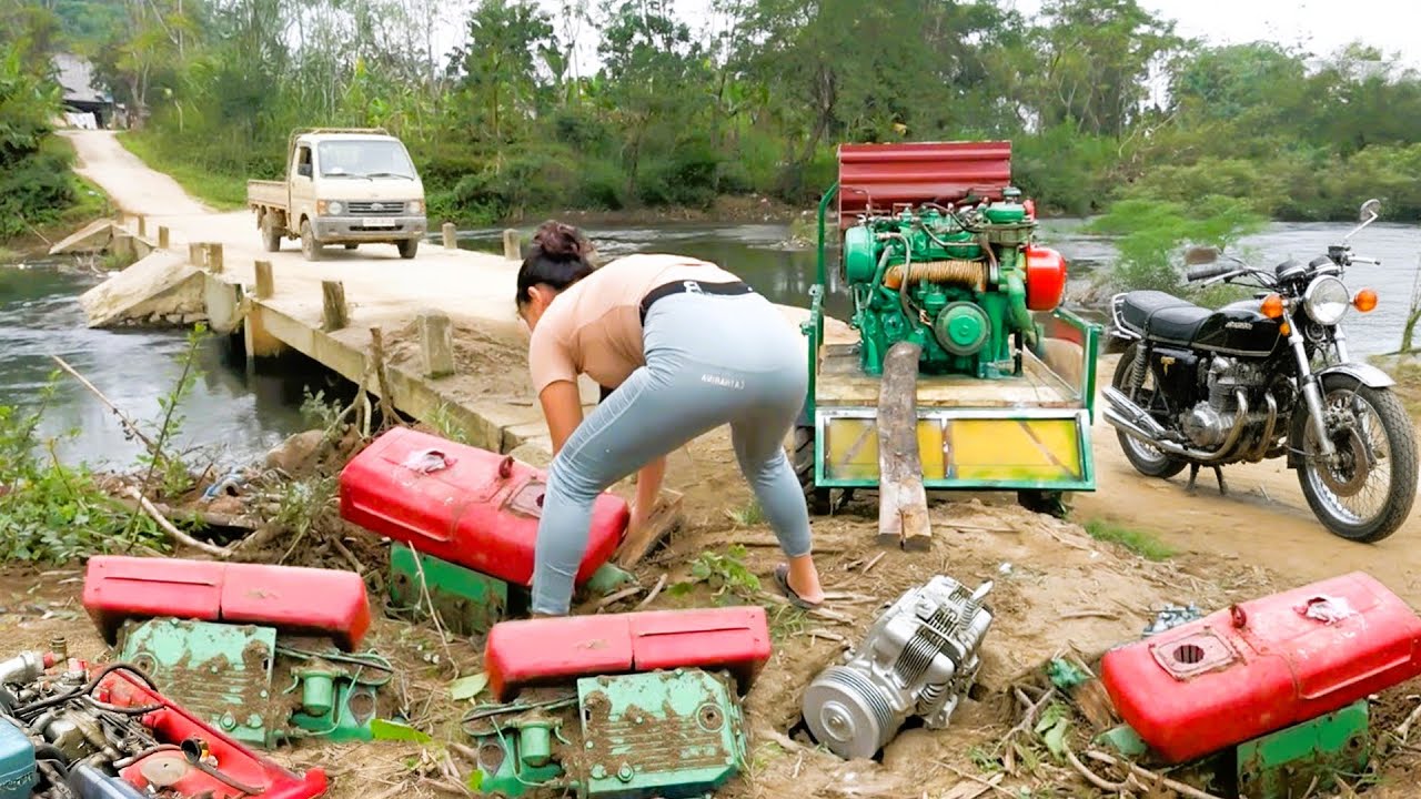 Mechanical Genius Girl Revives Diesel Engines Long Forgotten and Buried in Harsh Sand