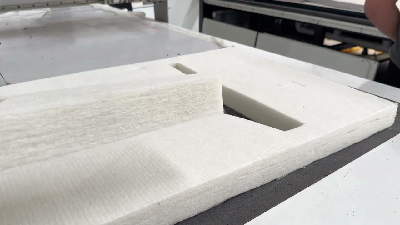Polyester Fiber PET Felt Acoustic Panel Cutting Machine