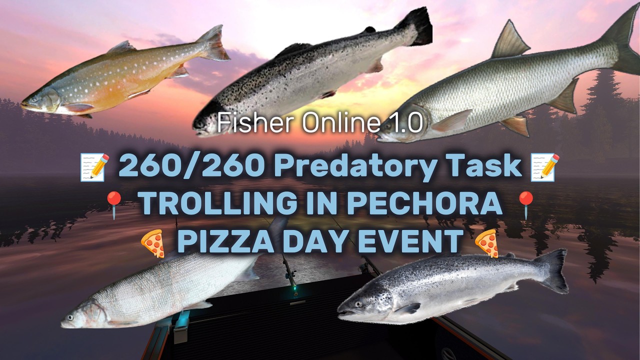 Predatory fish 🐟 TROLLING in Russia: r. Pechora | 🍕 Pizza Event Tips | Fisher Online 1.0