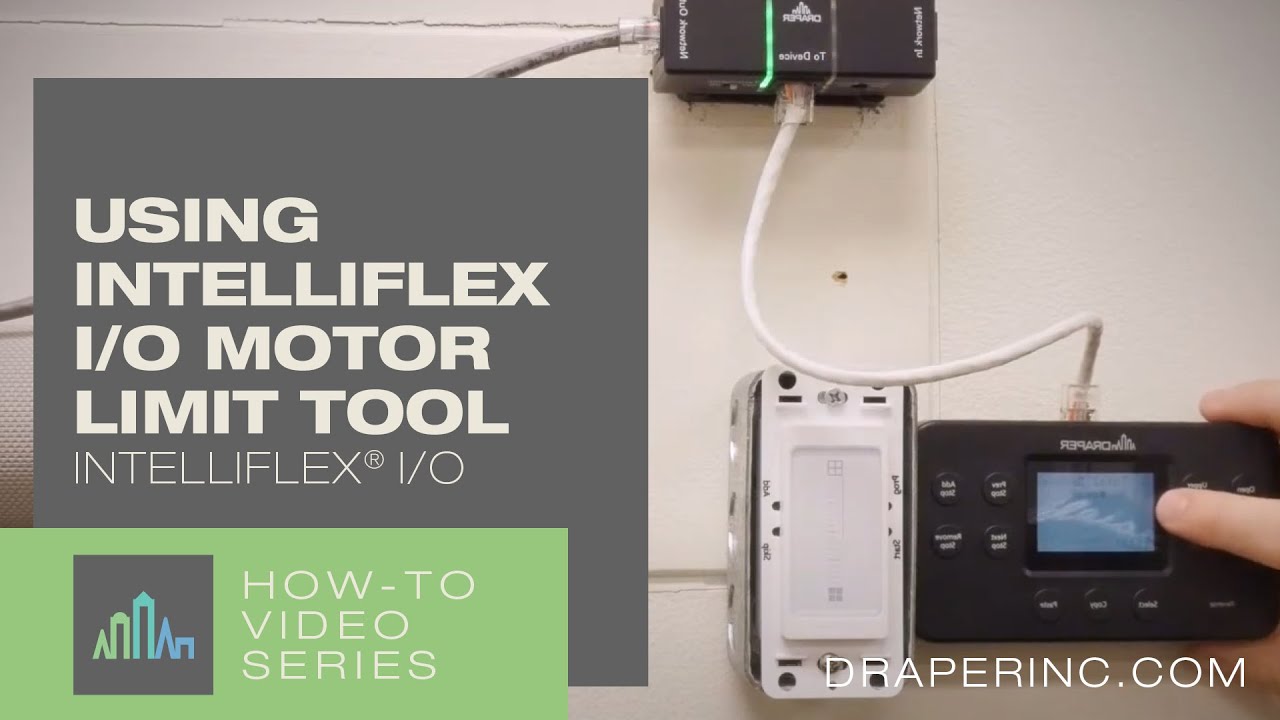 How-To Video: Using the Intelliflex&reg; I/O Motor Limit Tool
