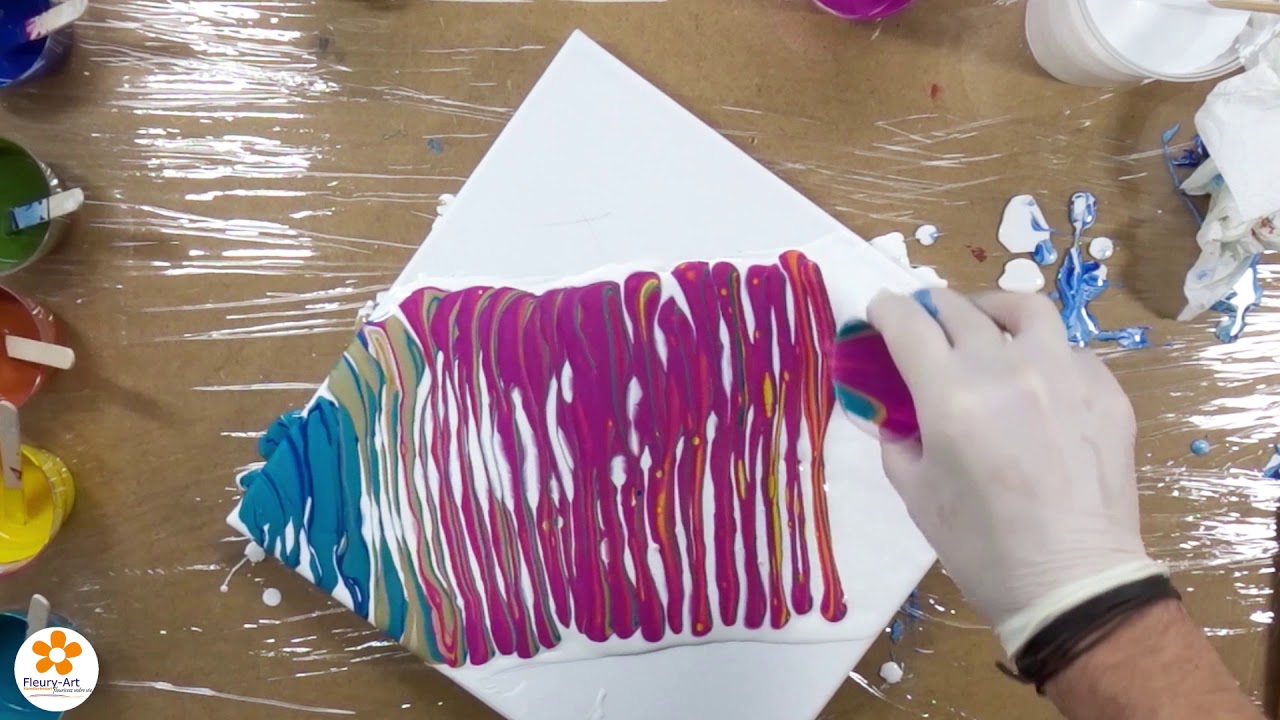 Acrylic Pouring und Sand (1/3) | Acrylgiessen Tutorial (Deutsch)
