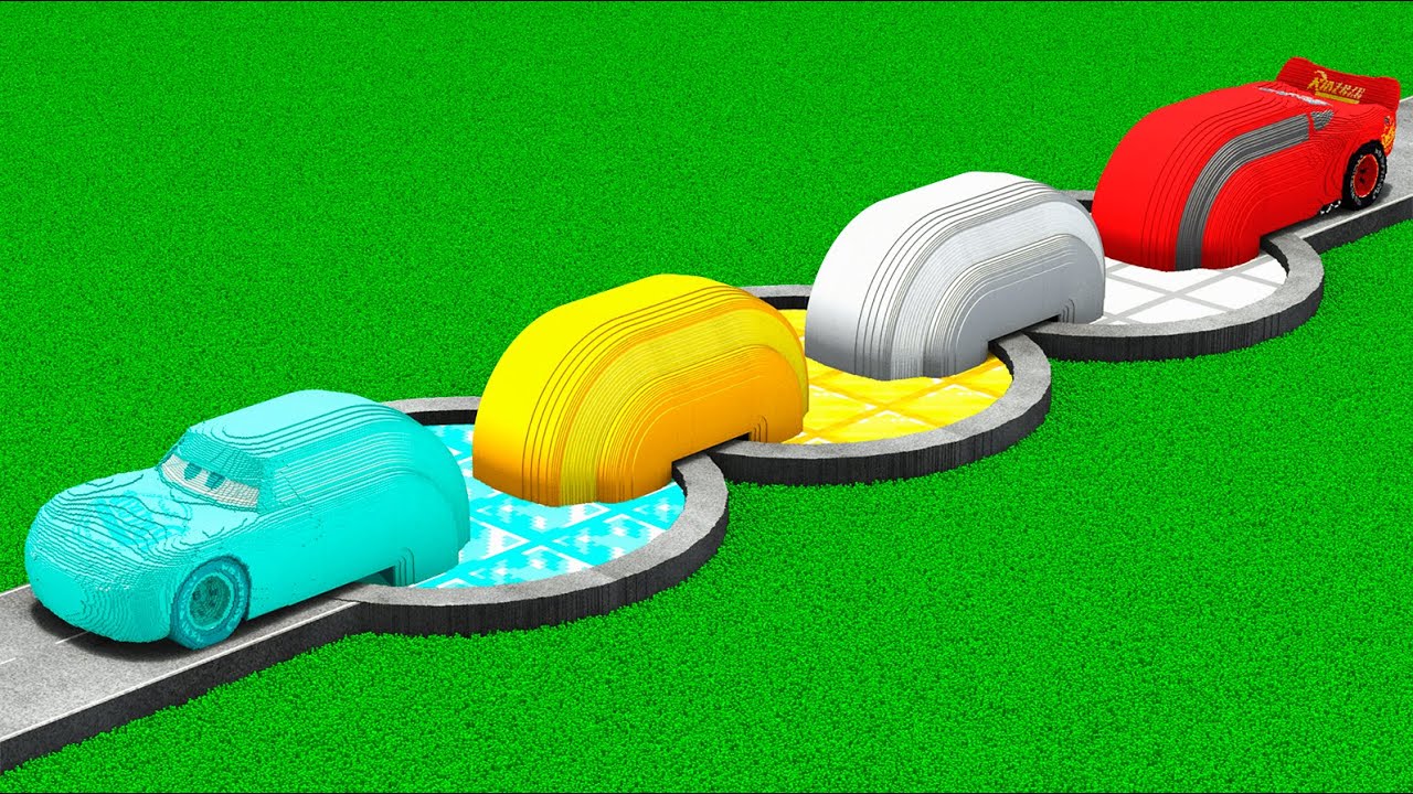 LONG CARS vs MINECRAFT PORTAL 2 in Teardown