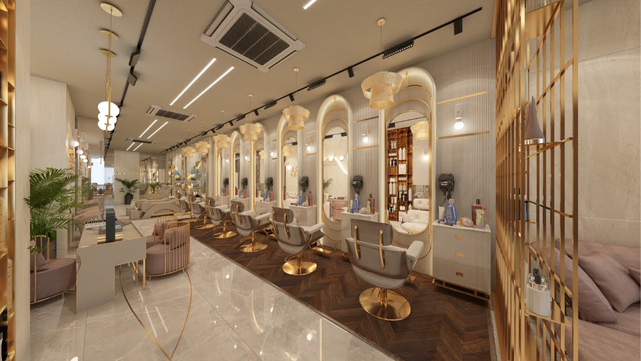 Salon Interior Design | Interior Design Service & Ideas Delhi & NCR | Stylish & modern salon #video
