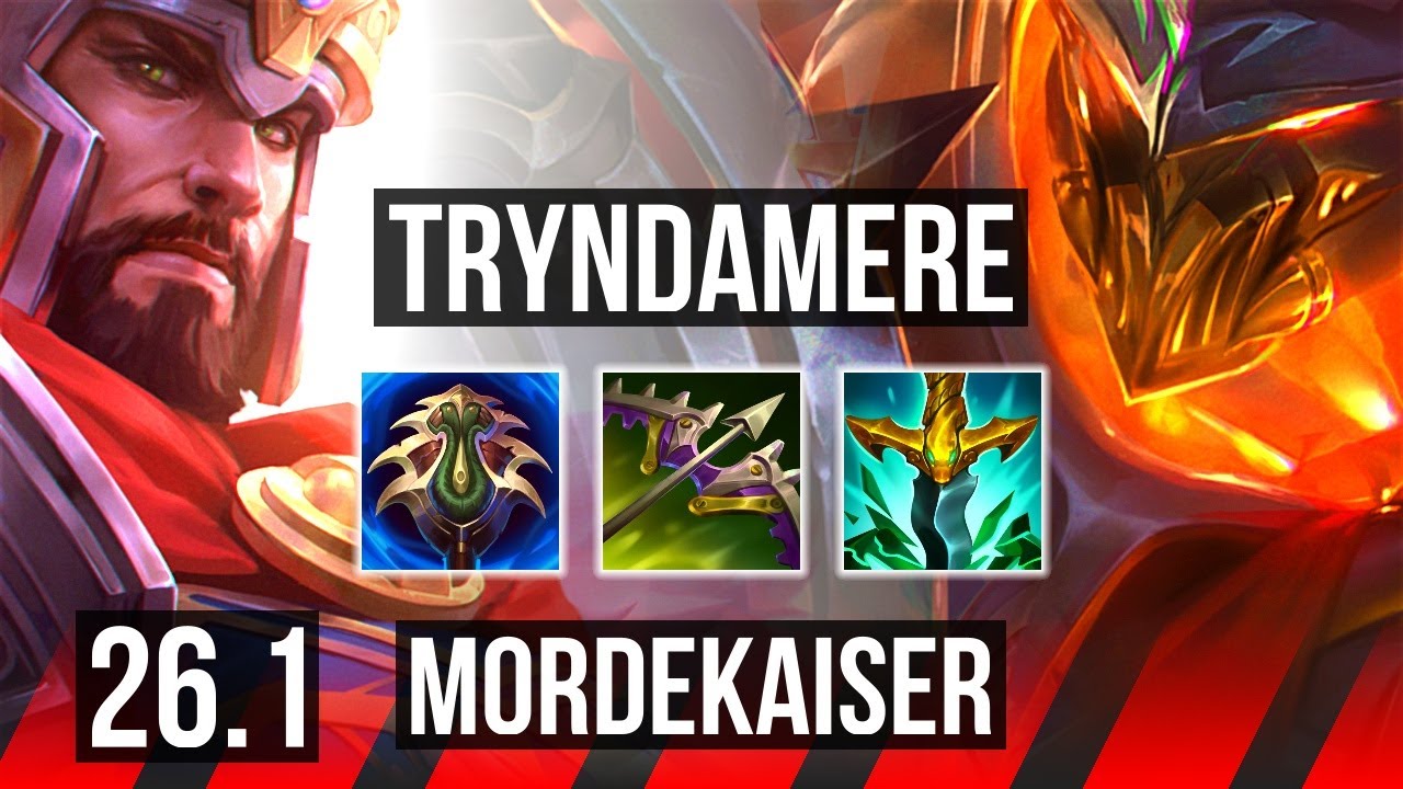 TRYNDAMERE vs MORDEKAISER (TOP) | 42K damage | NA Master | 26.1