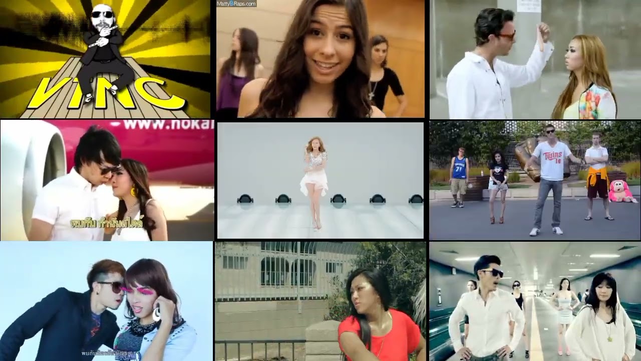 9 Gangnam Style Mashup