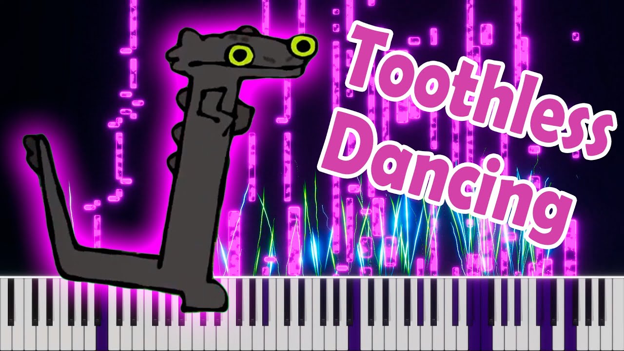 Toothless Dancing MIDI - Driftvel City Crazy Piano sound