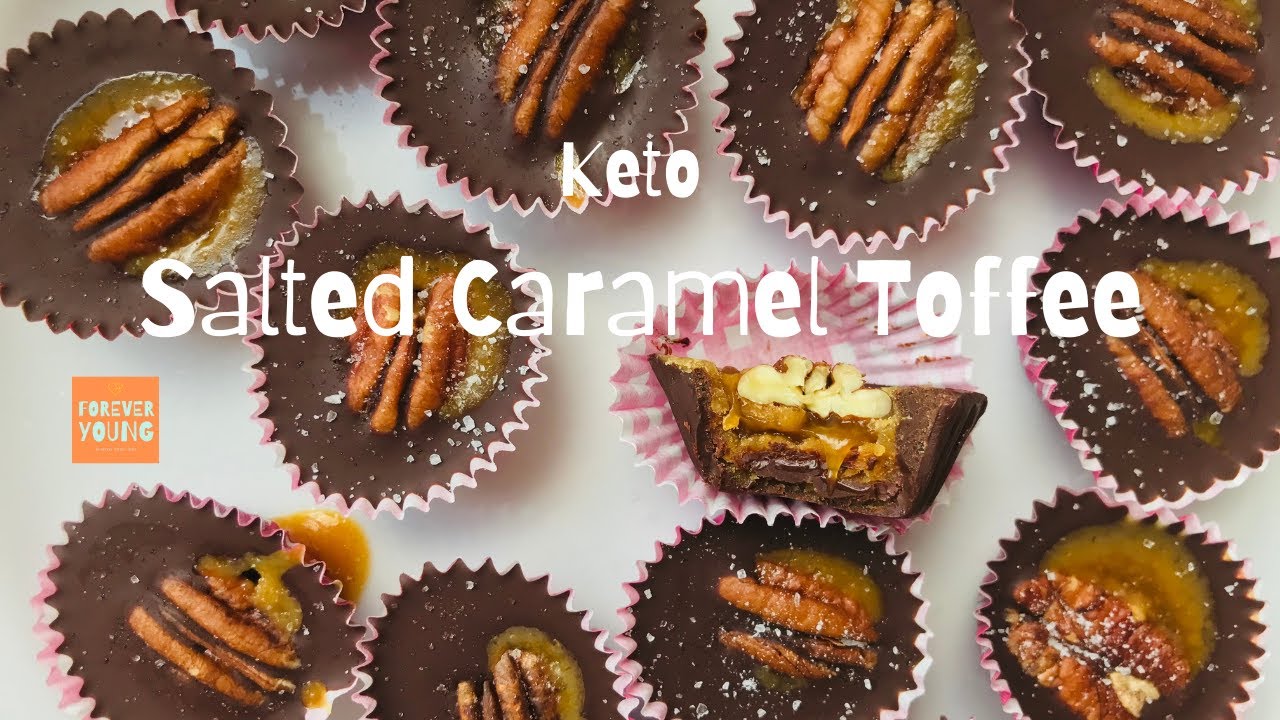 Sugar free Keto Salted Caramel Toffee🧡⎪Subtitles in 🇺🇸🇮🇹🇩🇪🇯🇵