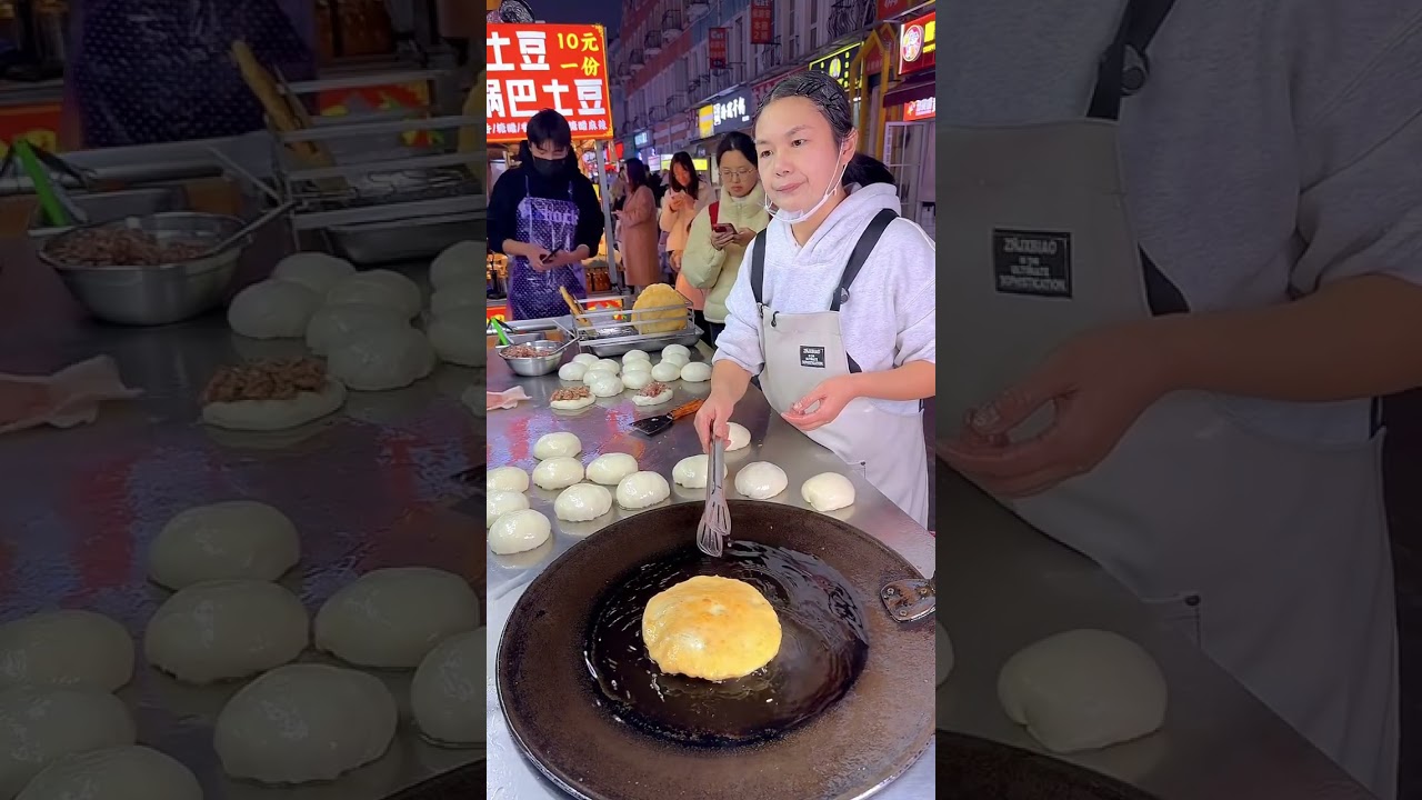 Set up a stall and sell 1,000 scallion pancakes every day!