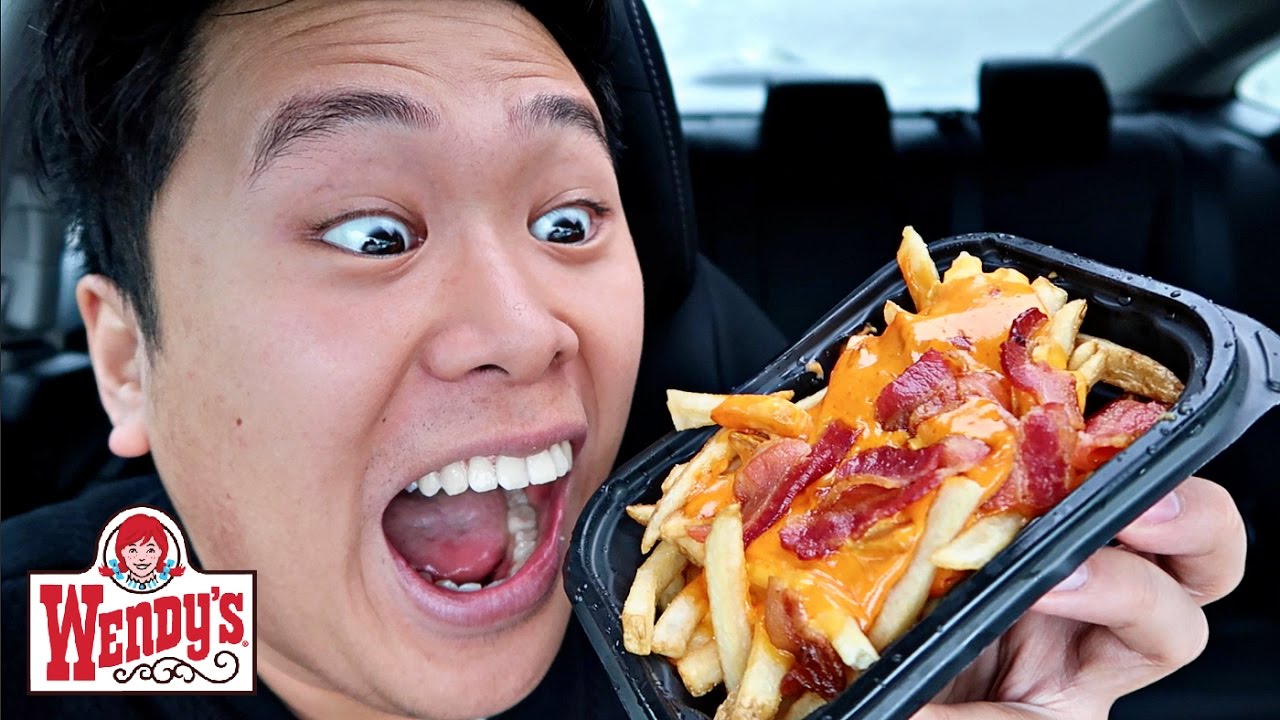 WENDY'S SRIRACHA BURGER AND FRIES TASTE TEST!!!