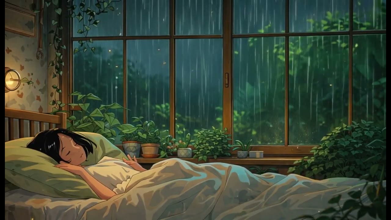 “Lamp Light & Rain” | Soft Jazz Lo-Fi Chillhop (80 BPM)