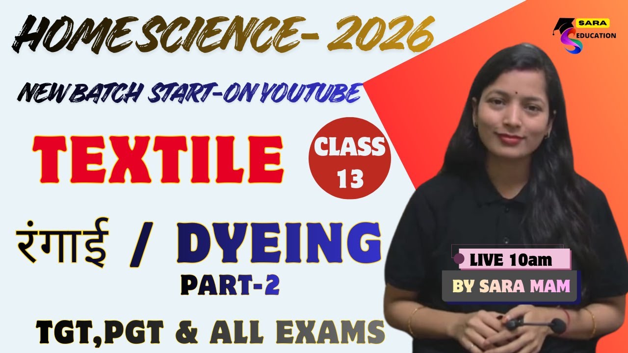 TGT PGT Home Science Classes 2026 | Complete Syllabus | Free Online Course | Sara Education