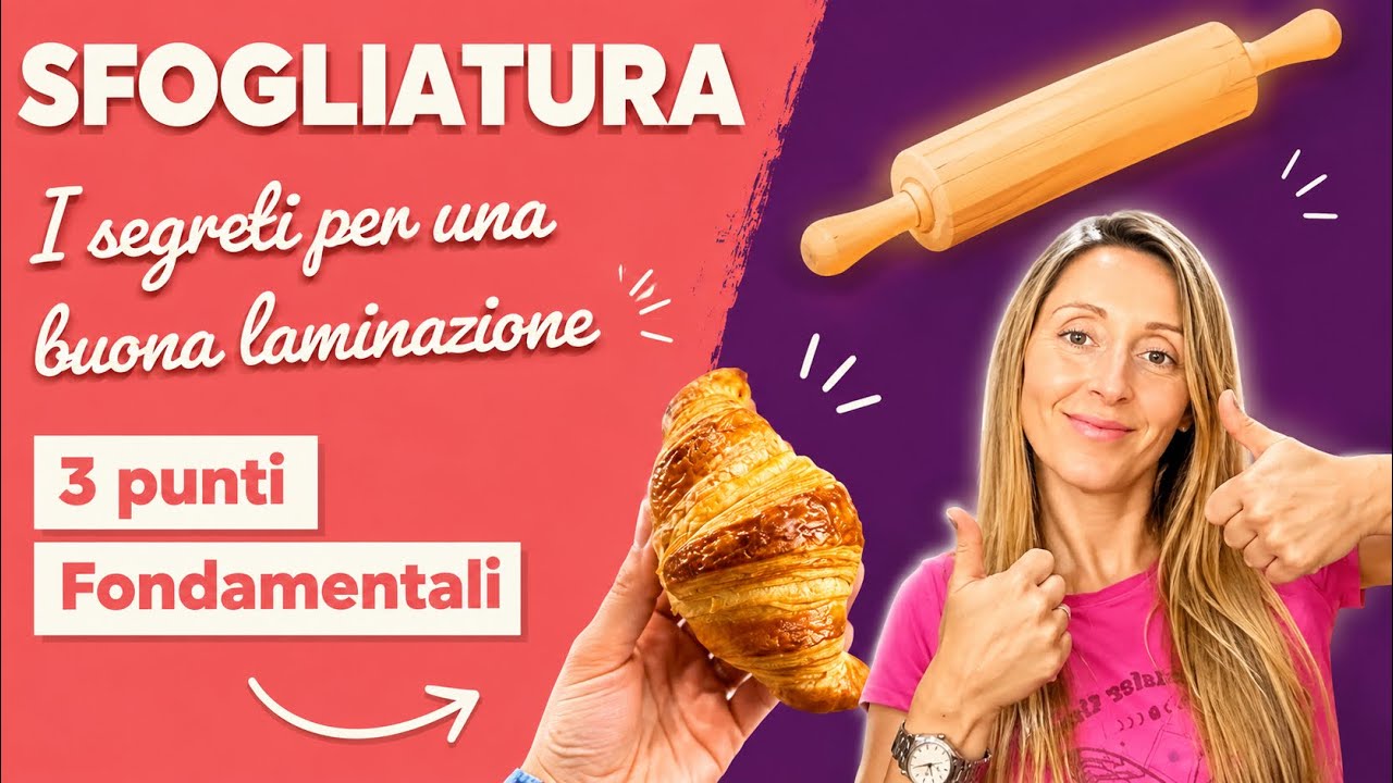 Sfogliatura : 3 punti fondamentali per la laminazione di cornetti o croissant 