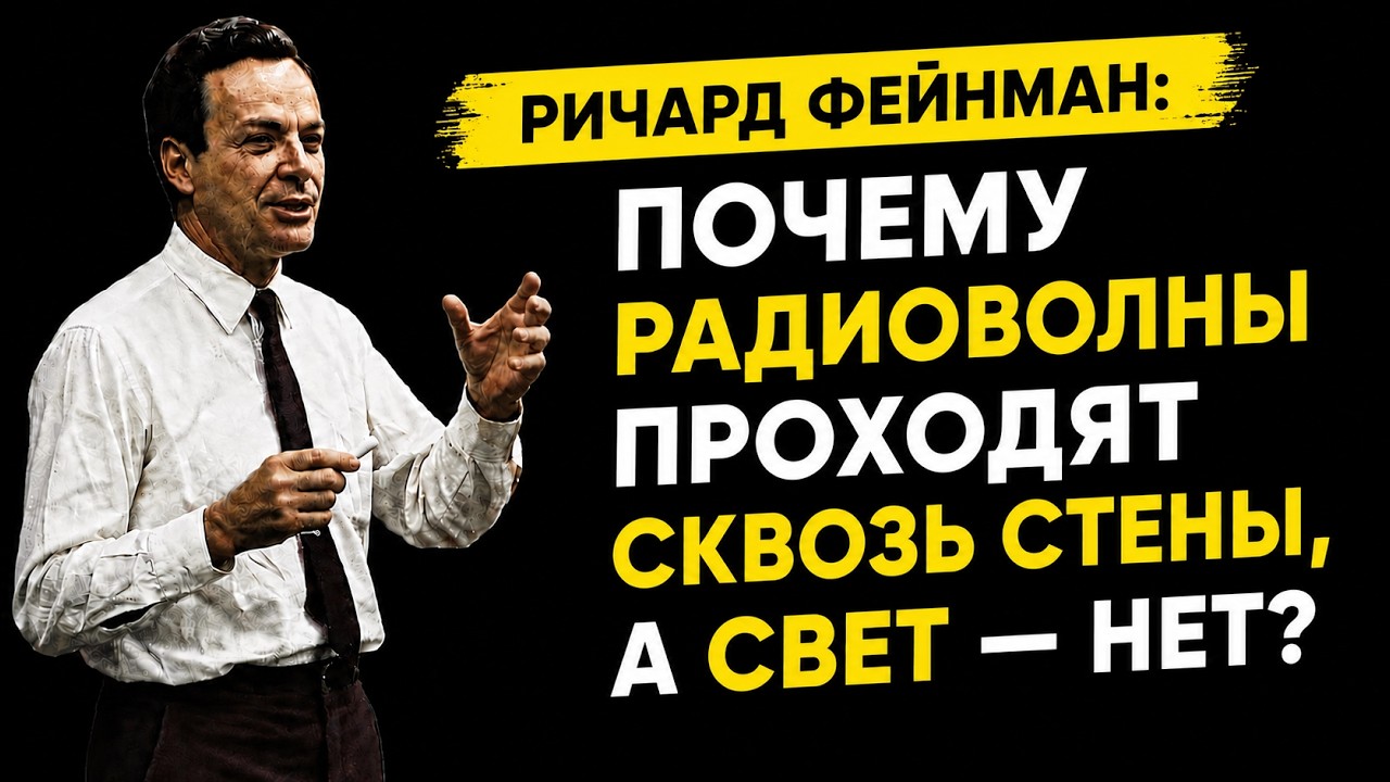 Richard Feynman: Dlaczego fale radiowe przenikają przez ściany, a światło nie?