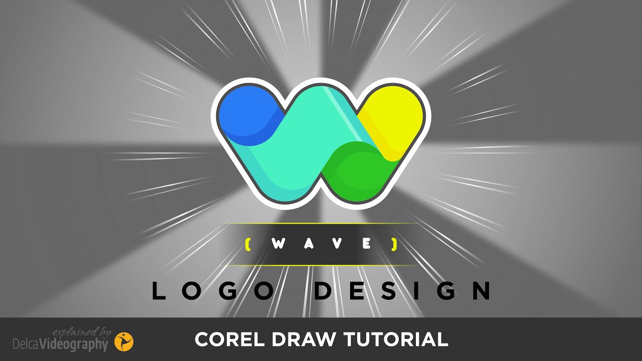 ♨︎ CREA Diseño [PASO a PASO y desde CERO ✍🏼] de LOGOTIPO en Corel DRAW ► DelcaVideography
