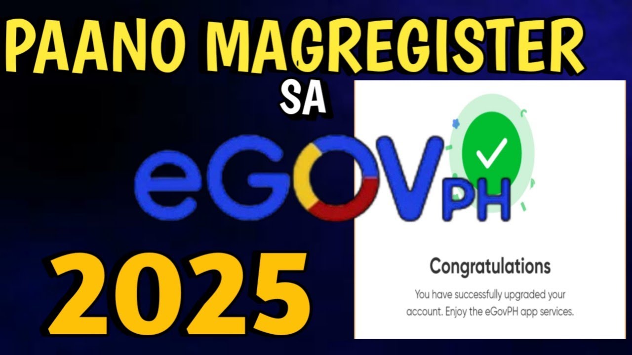 PAANO MAG REGISTER SA E GOV PH APPLICATION ONLINE 2025 | HOW TO REGISTER E GOV PH APPLICATION 2025