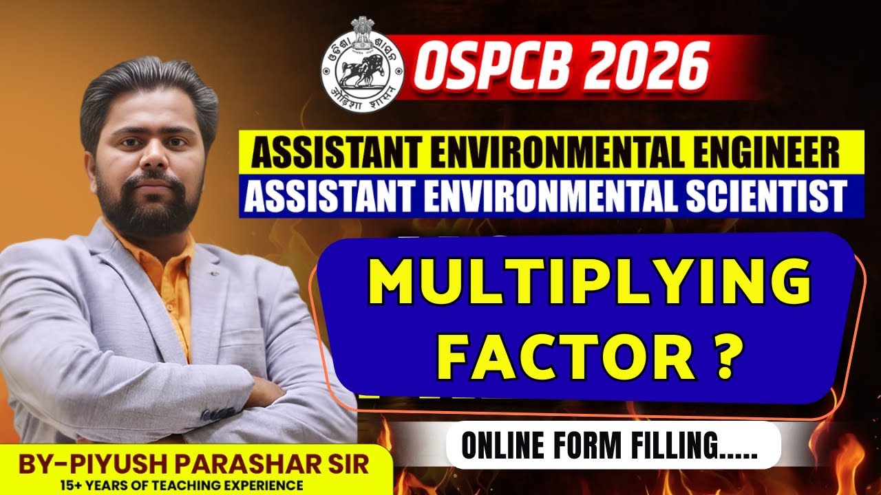 OSPCB RECRUITMENT 2026 || MULTIPLYING FACTOR AEE/AES ONLINE FORM FILLING ||#ospcb_aee