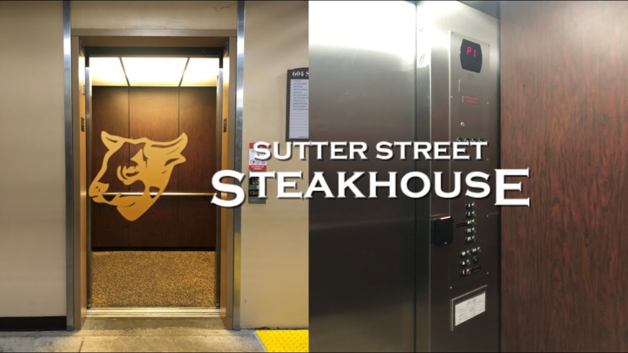 Epic Motor! Loud OTIS Hydraulic Elevator-Sutter Street Steakhouse-Folsom, CA