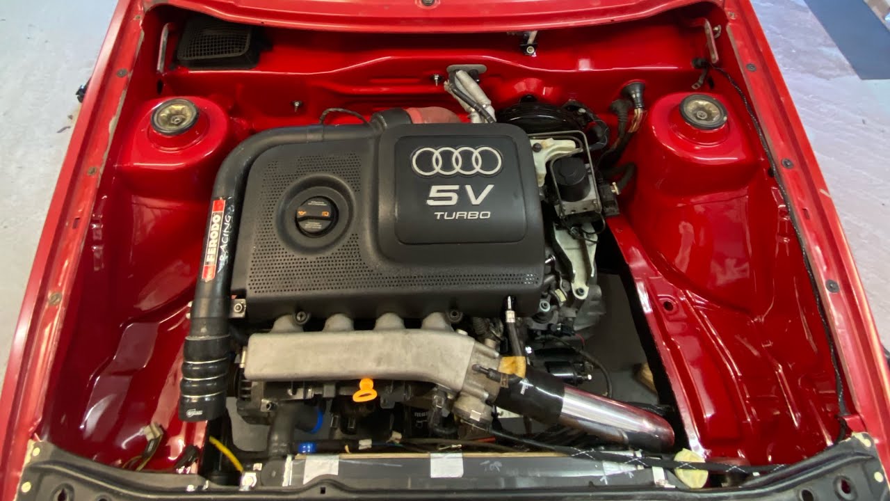 Vw Golf 2 1.8T BAM 6gang Motor Einbau nach Motorraumlackierung #turbogolf