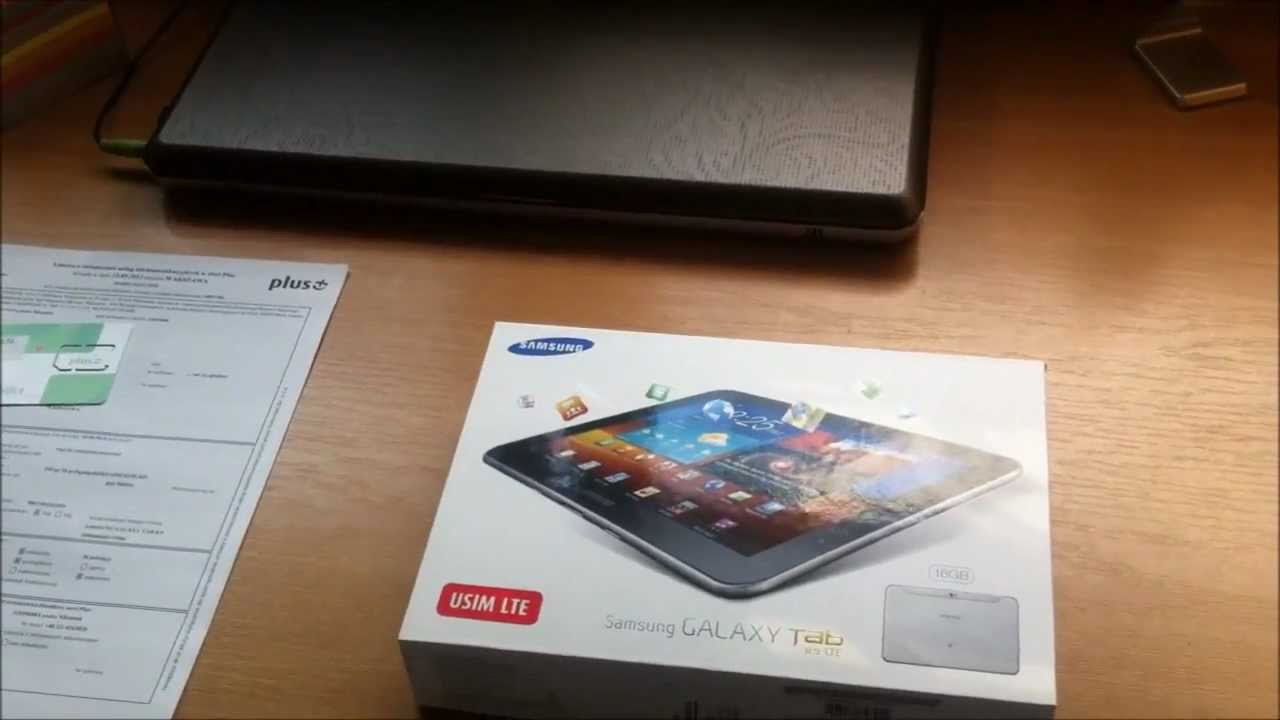 Samsung Galaxy Tab 8,9 LTE zestaw z sieci Plus - unboxing