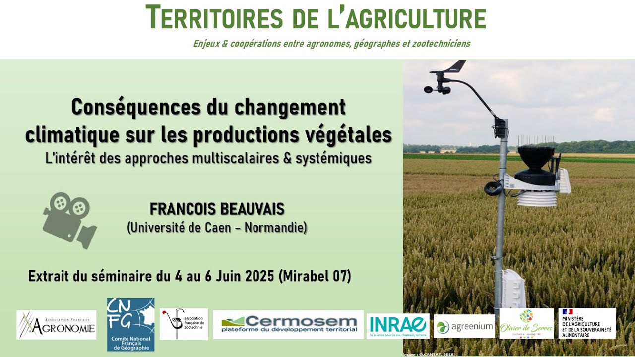 Changement climatique en agronomie : intérêt des approches multiscalaires et systémiques