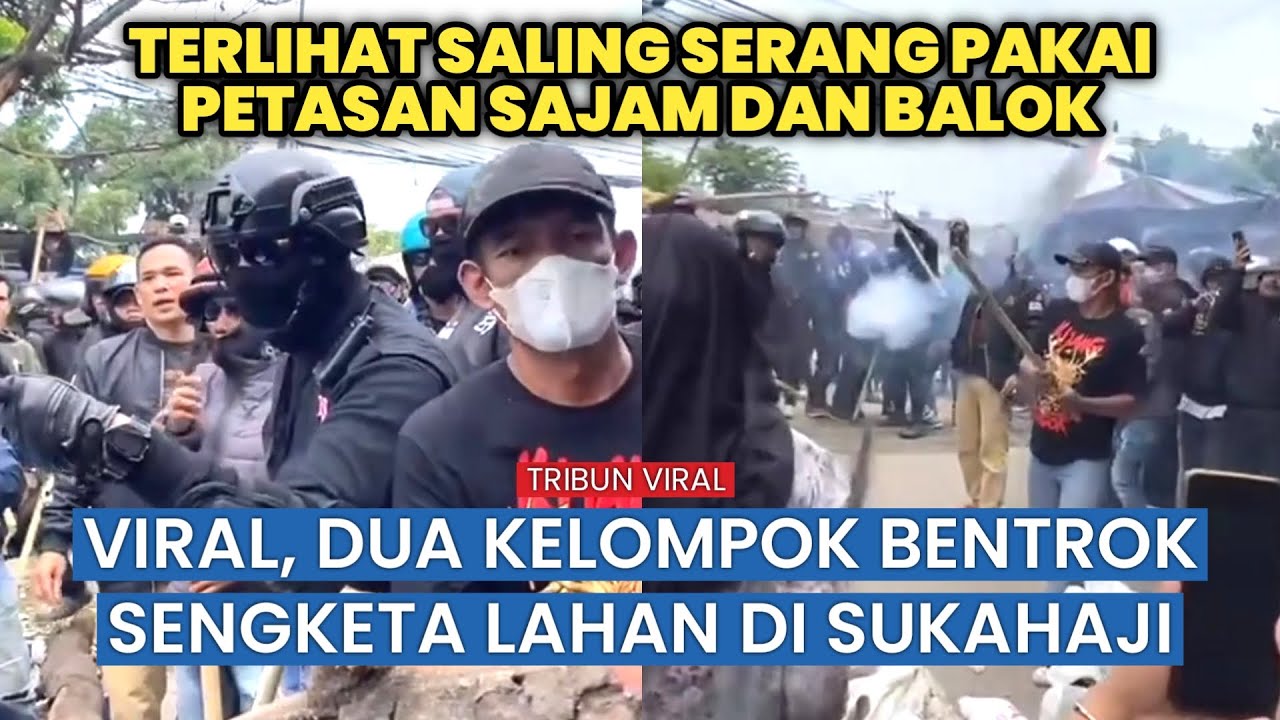 Viral, Bentrok 2 Kelompok Massa di Lahan Sengketa Sukahaji Kota Bandung