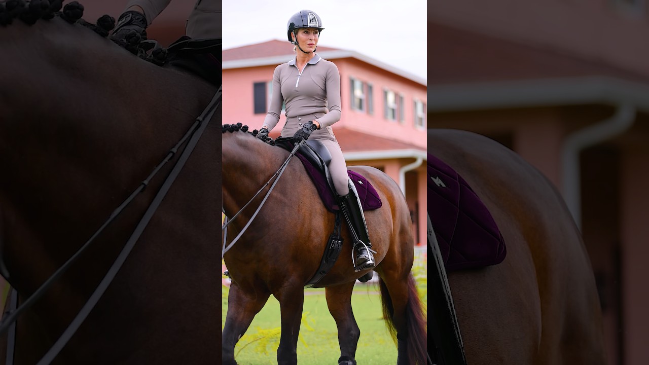 Taupe + Amethyst just works 💜 #equestrian #dressage #horseriding