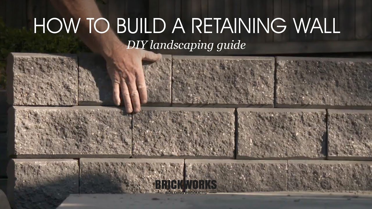 How to Build a Retaining Wall // Brickworks DIY Landscaping Guide