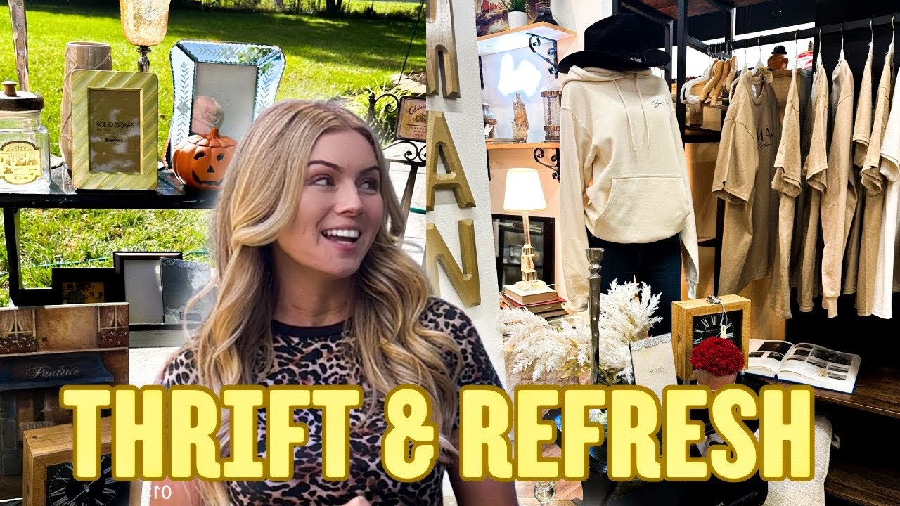 Thrift With Me + Booth Refresh | Vintage Finds for My Antique Booth