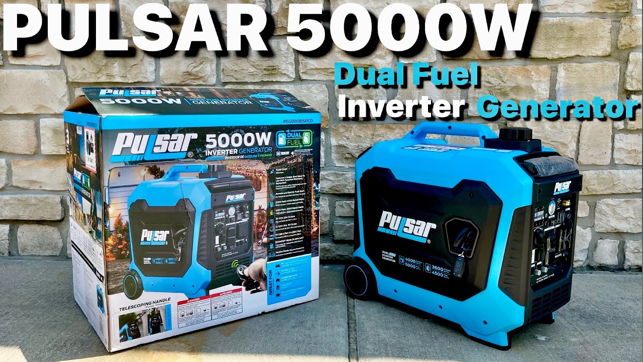 Портативный инверторный генератор Pulsar PG5000BiSRCO Dual Fuel 30A с дистанционным запуском, гот...