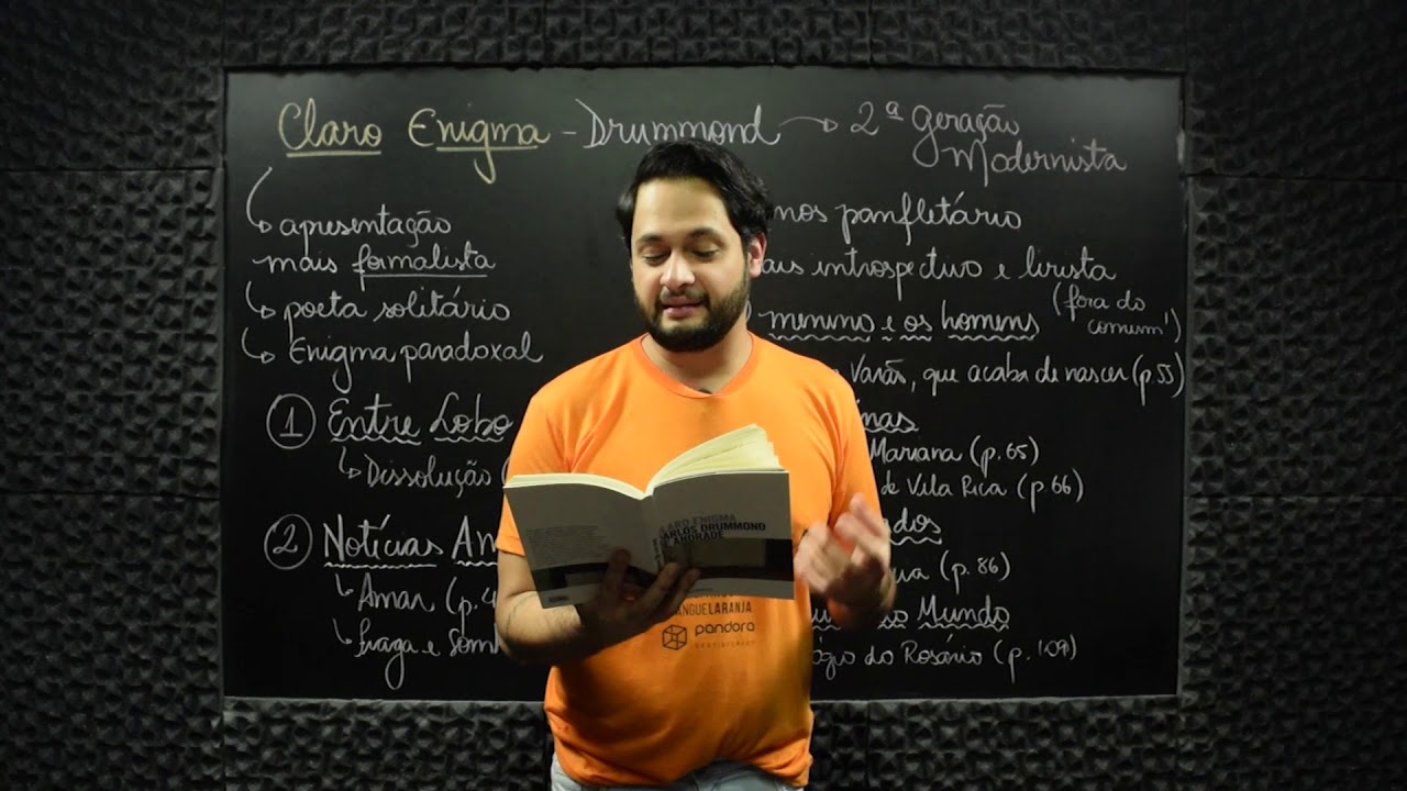 CLARO ENIGMA de DRUMMOND | AULA DO LIVRO 2018 | Pandora Vestibulares