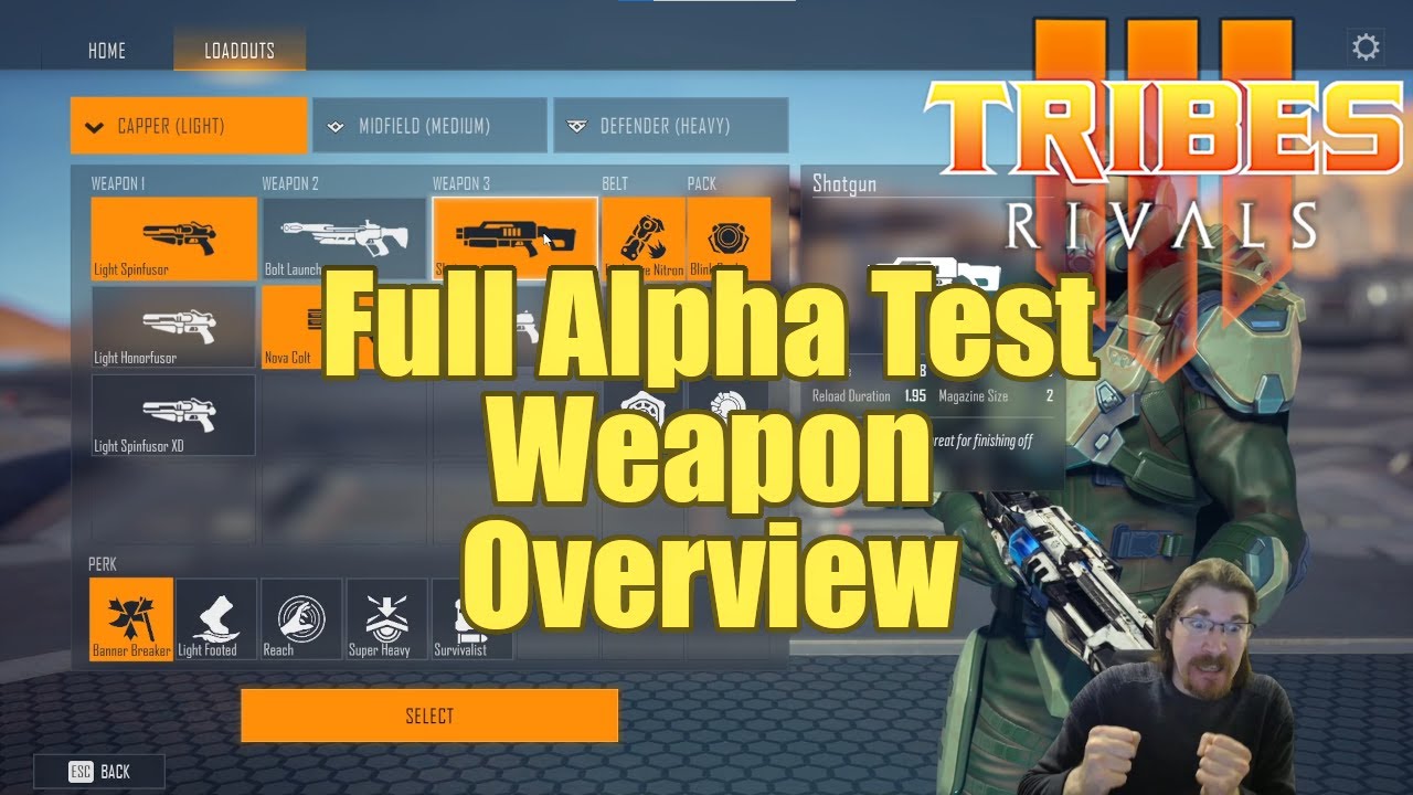 Tribes 3: Rivals Краткий обзор оружия Alpha