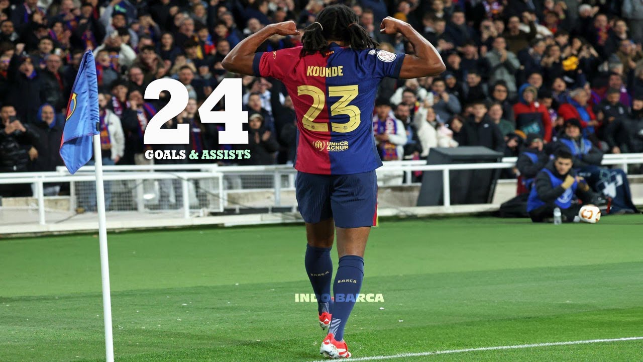 Jules Kounde All 24 Goals and Assists for Barcelona (2022-2025)