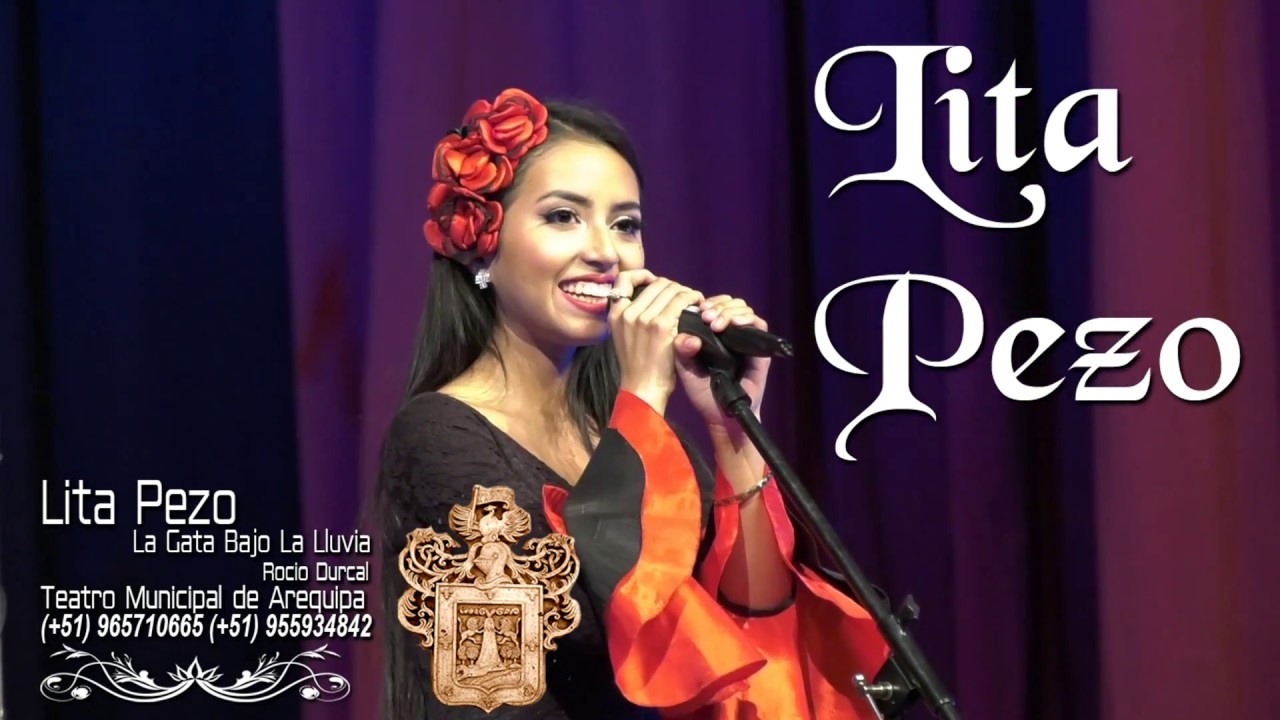 LA GATA BAJO LA LLUVIA  por LITA PEZO en el Teatro Municipal de Arequipa 01-09-2017