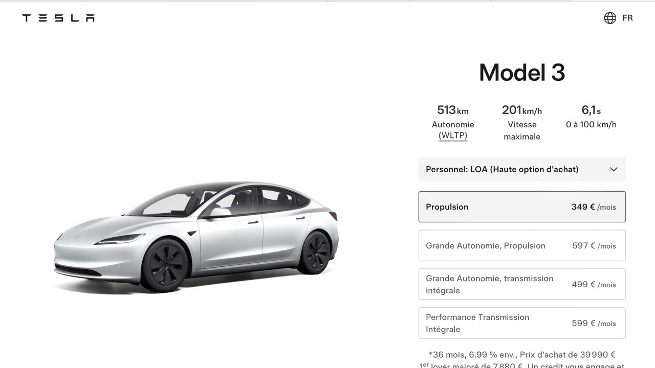 QUE VAUT LA NOUVELLE OFFRE DE TESLA 💰 Leasing MODEL 3 2024