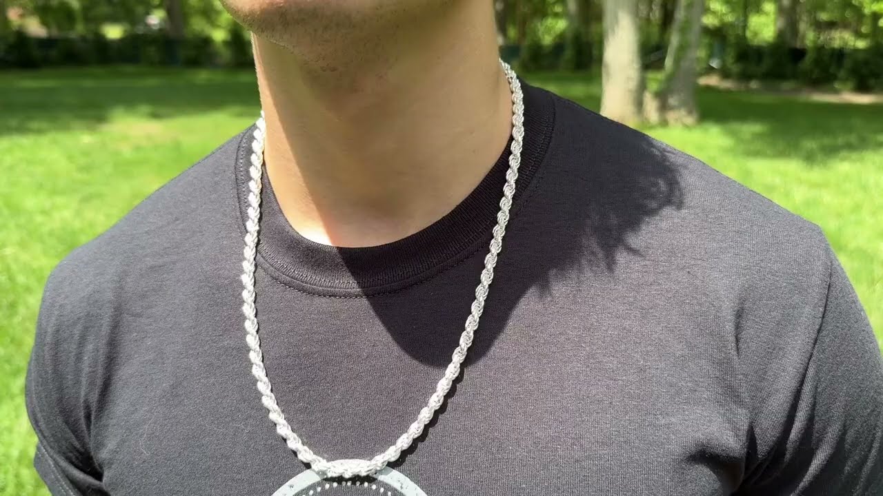 BESTSELLER 6MM Rope Chain Necklace - Italian 925 Sterling Silver - Made By Harlembling