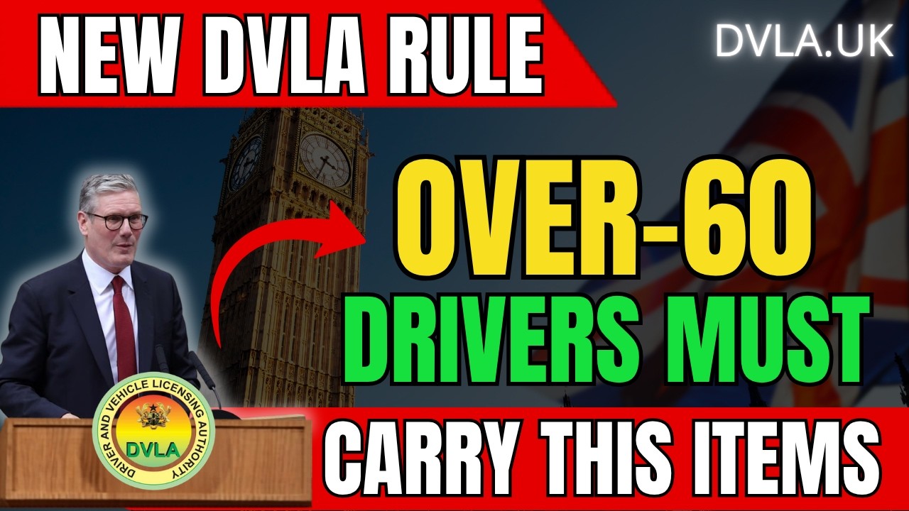⚠️ New DVLA Rule for Over-60 Drivers Starts Tomorrow &ndash; What You Must Carry in Your Car