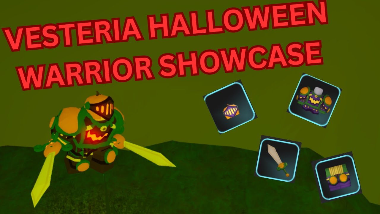 Roblox Vesteria HALLOWEEN2023 Warrior item guide