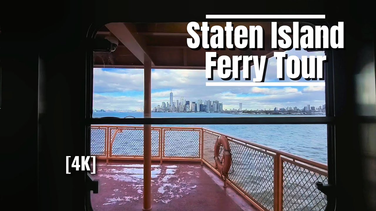 Touring The STATEN ISLAND FERRY | New York City Touring | 4K Walking Tour