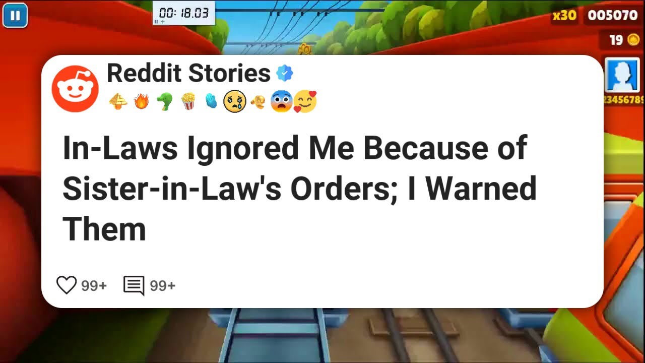 In-Laws Ignored Me Because of Sister-in-Law's Orders; I Warned Them #reddit 