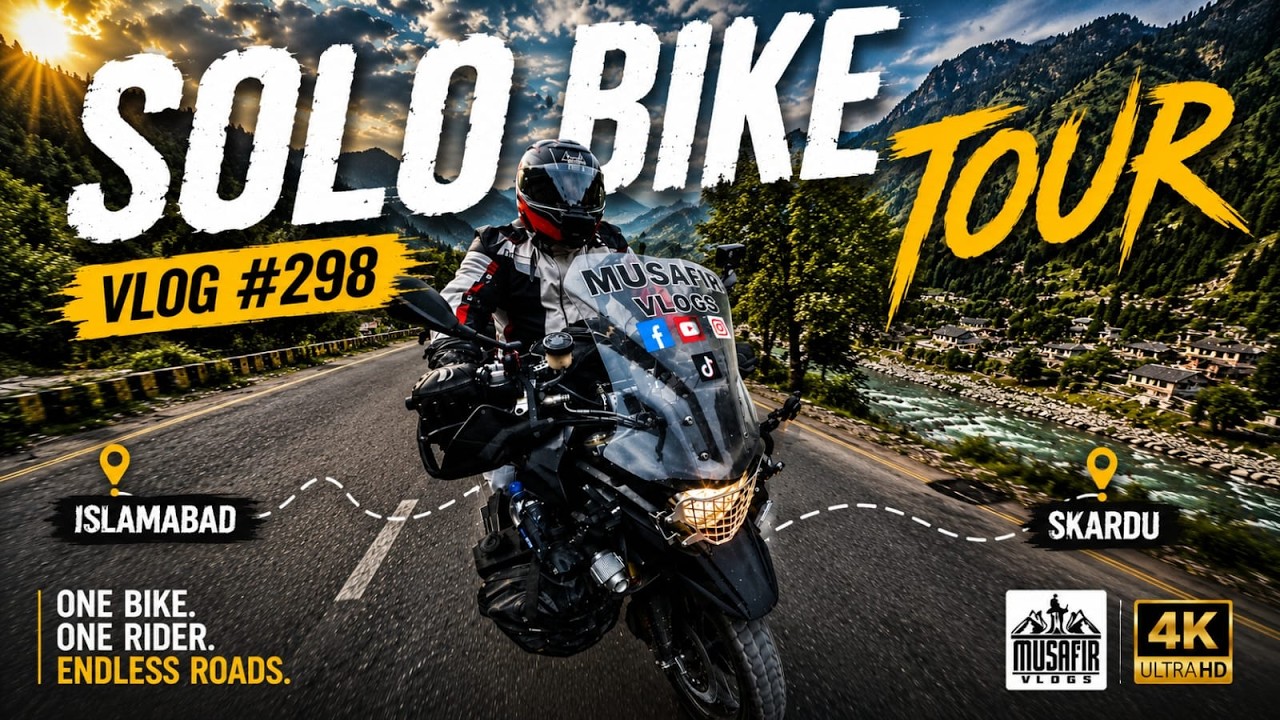 Islamabad to Skardu Ep 1 - Musafir Vlogs Solo Bike Tour