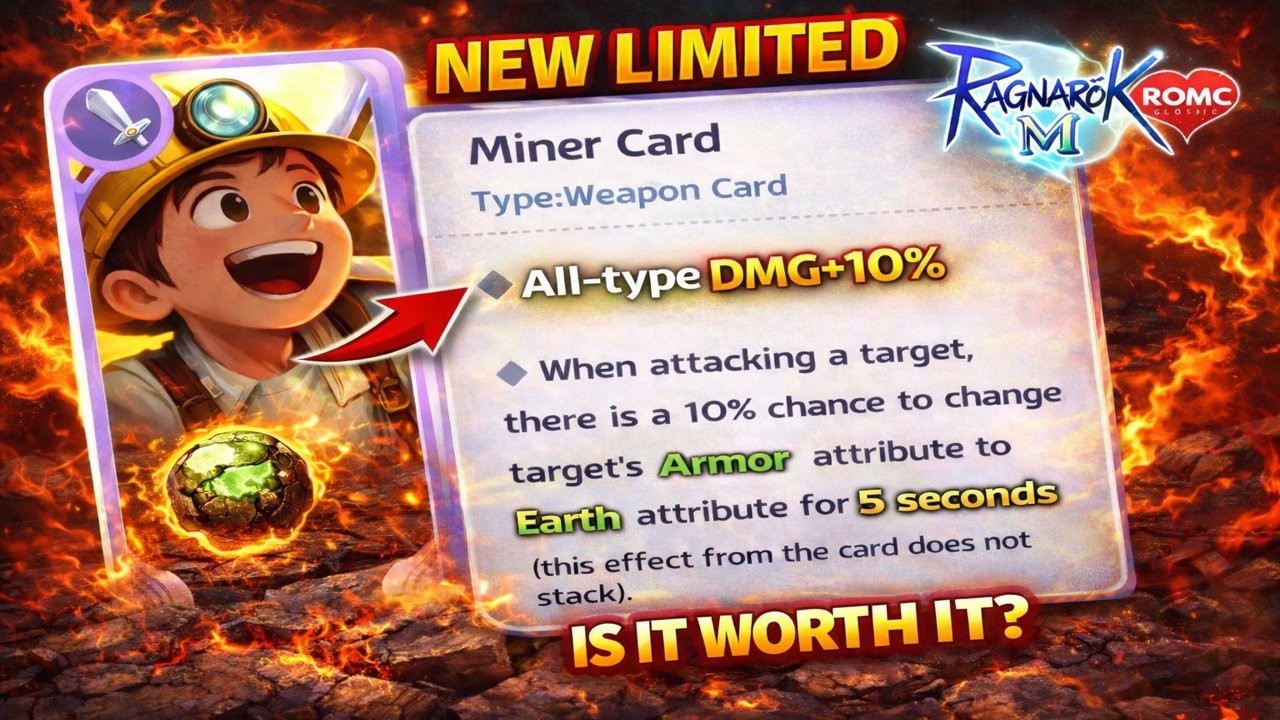 Ragnarok M: Classic – NEW Limited MVP Miner Card | Is It Worth It?