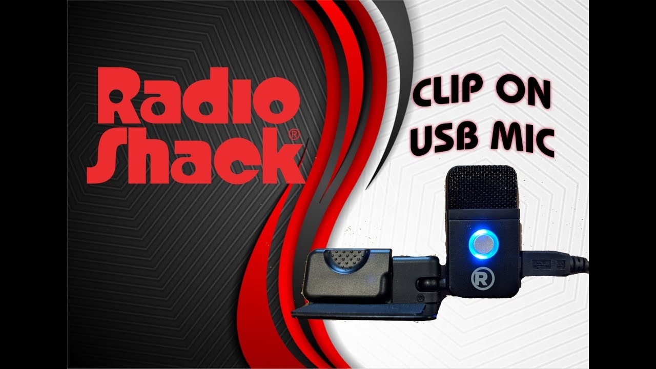 Radioshack USB clip on microphone review / demo  budget creators gamers podcasters