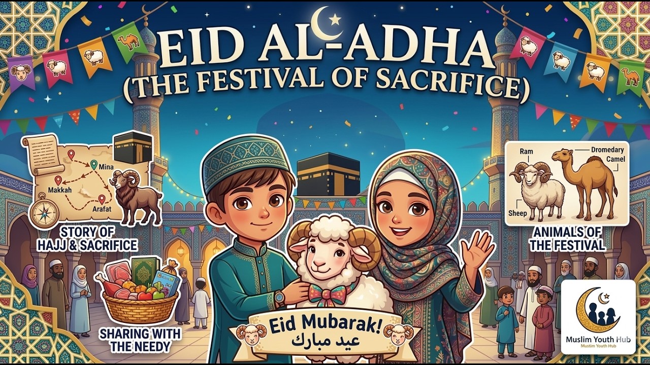 Eid al-Adha Explained for Kids 🐑 | The Festival of Sacrifice