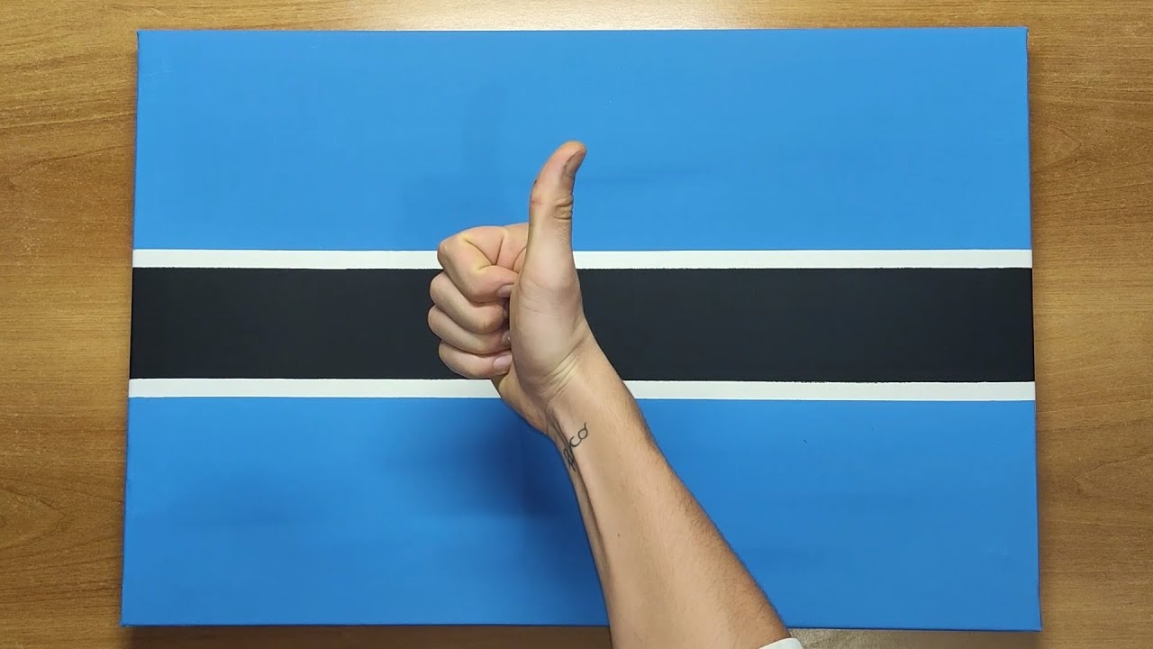 How To Paint the BOTSWANA flag