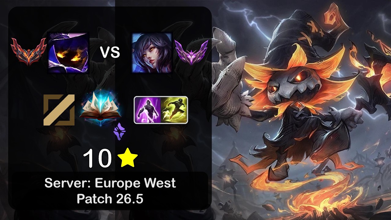 Veigar Mid vs Ahri - EUW GrandMaster - Patch 26.5