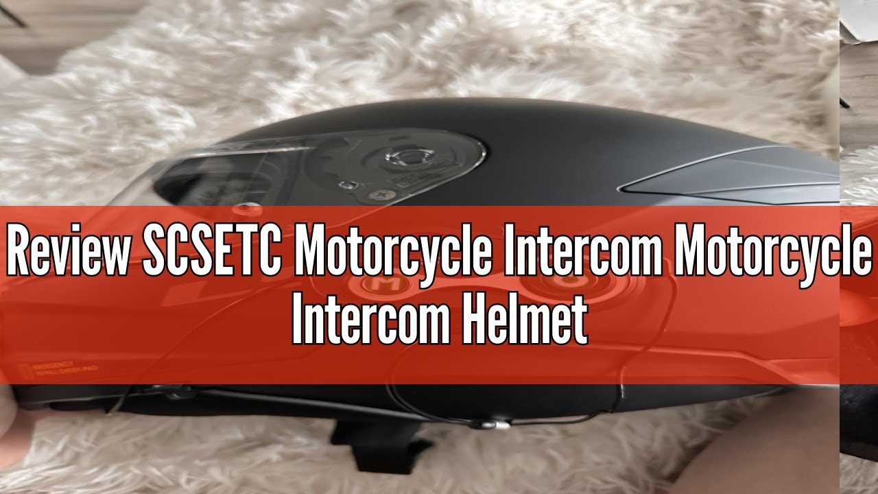 Review SCSETC Motorcycle Intercom Motorcycle Intercom Helmet Headset, Earphones for 2 Riders up to 1