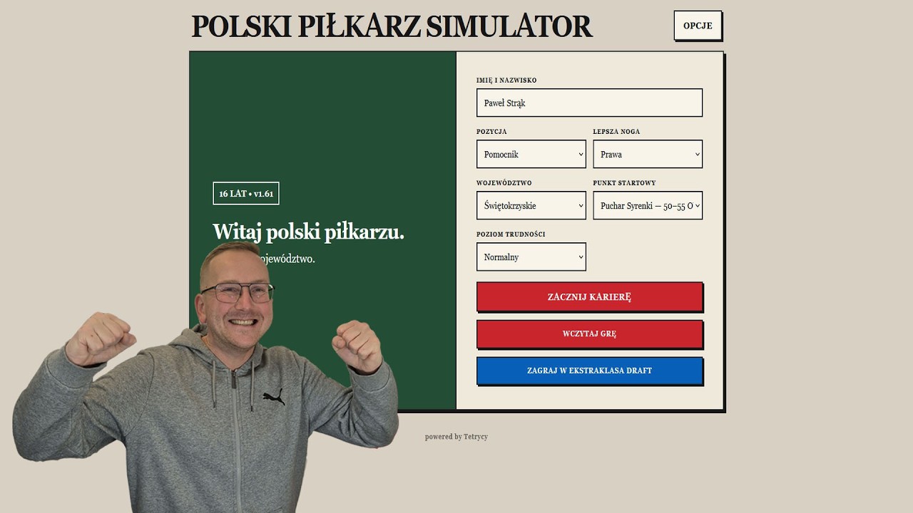 Symulator Polskiego Piłkarza od TETRYK&Oacute;W.