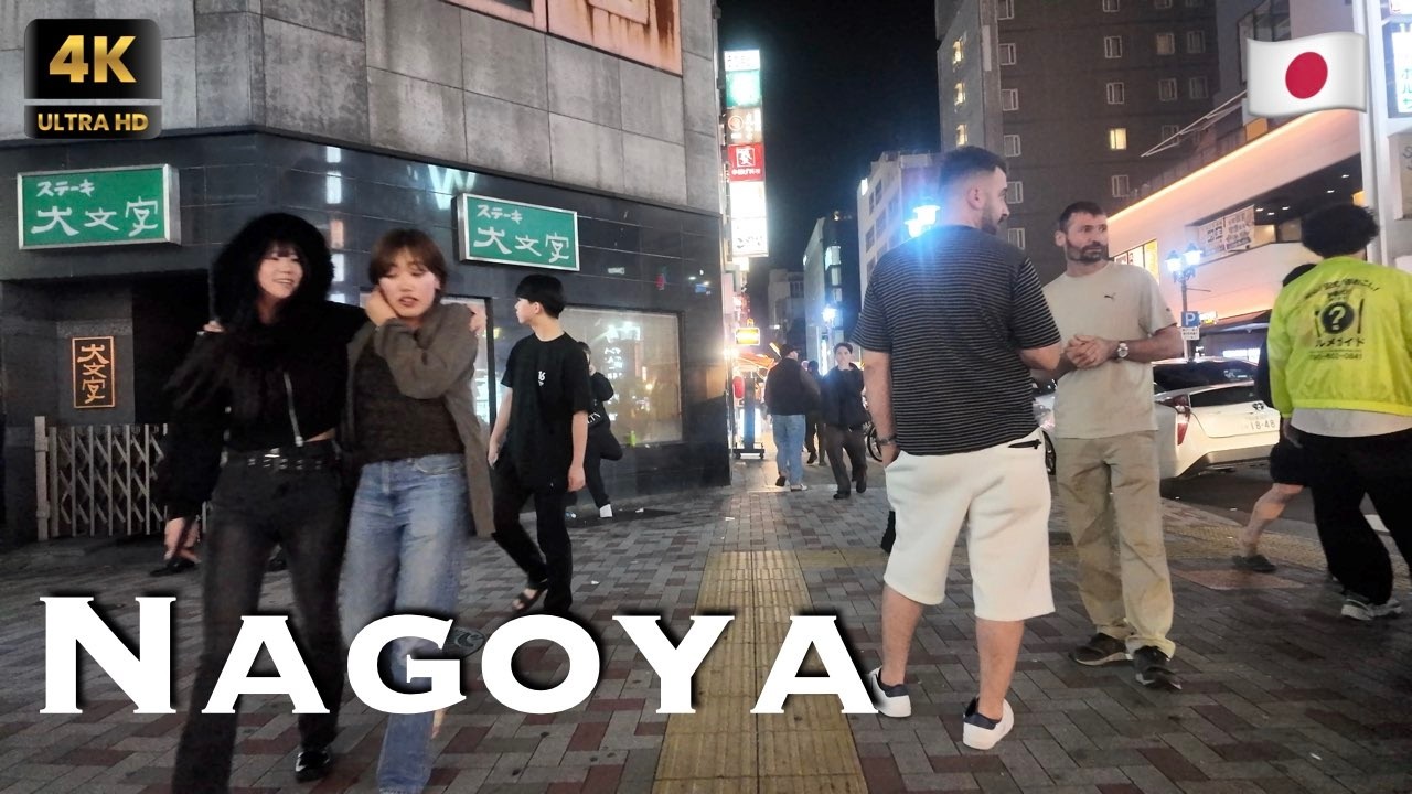 Night Falls in Sakae, Nagoya 🇯🇵 | A Busy Evening Walk Through the City