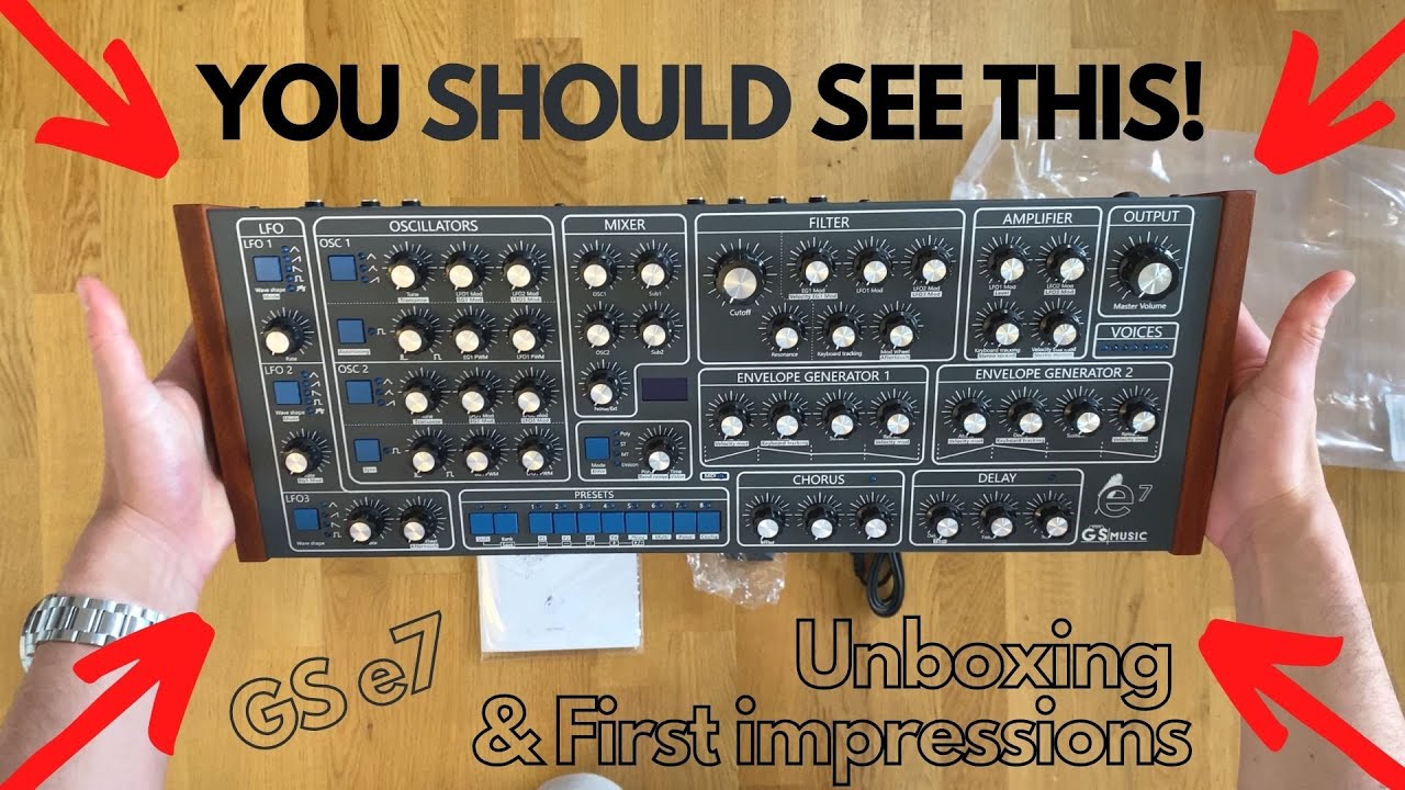 First impressions of the GS e7 by GS Music (Unboxing in 4K)